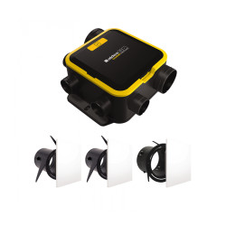 Aldes - Kit VMC simple flux EasyHOME Auto COMPACT + 3 grilles de ventilation ColorLINE - 11026036