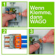 Wago Contact - Borne WAGO 2273 - 4 x 0,5 à 2,5mm² Transp. / Rouge - 2273-204