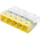 Wago Contact - Borne WAGO 2273 - 5 x 0,5 à 2,5mm² Transp. / Jaune - 2273-205
